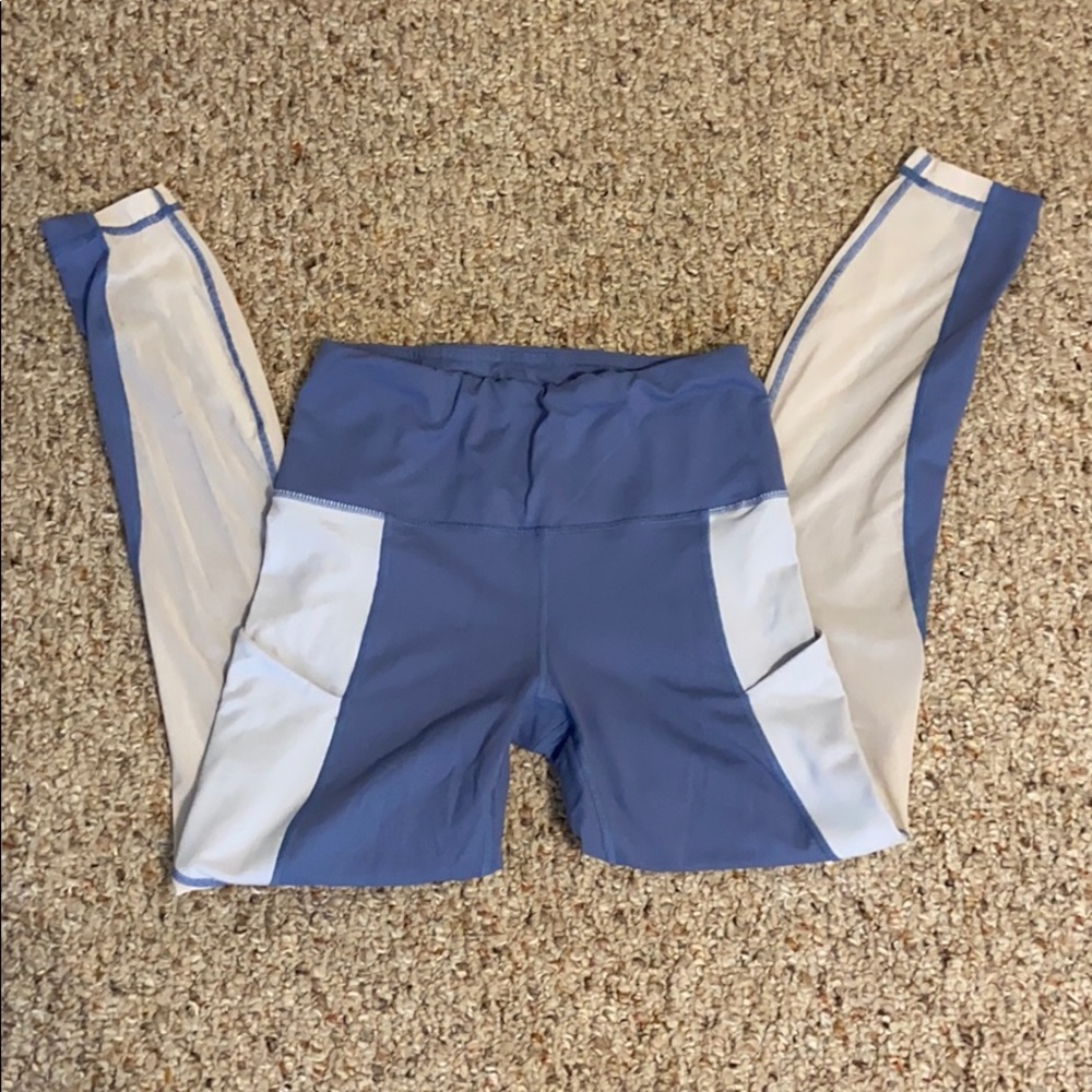 Tights size small baby blue